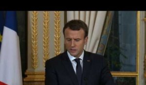 Macron condamne "toutes les formes d'attaques" contre Israël