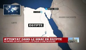 Attentat dans le Sinaï en Egypte : au moins 235 morts  dans l'attaque