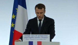 Macron annonce la création d'un "délit d'outrage sexiste"