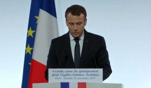 Violences faites aux femmes: une "honte nationale" (Macron)
