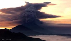 Les images impressionnantes du réveil du Mont Agung à Bali