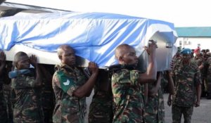 Les 14 Casques bleus tués en RDC rapatriés en Tanzanie