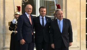 Sommet Climat: arrivées de Jim Yong Kim et Antonio Guterres