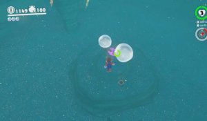 Super Mario Odyssey : Pays de la Mer - 30 - Éclats de lune dans la mer