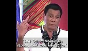 Avant sa rencontre avec Trump, retour sur les frasques de Rodrigo Duterte
