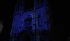 Mapping vidéo sur l'église Saint-Germain