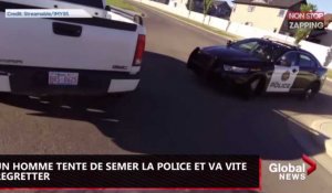 Etats-Unis : Ce motard n'aurait jamais dû tenter de semer la police (Vidéo)