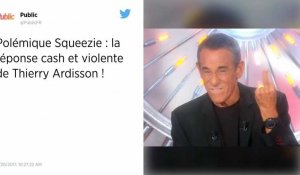 Thierry Ardisson répond à la polémique sur son interview de Squeezie avec un doigt d'honneur