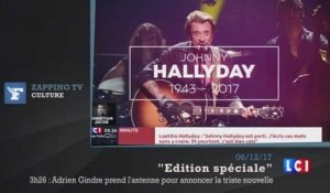Mort de Johnny Hallyday : comment les chaînes de télévision ont annoncé la nouvelle