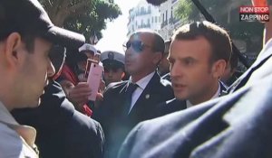 Emmanuel Macron à Alger : Échange tendu avec un Algérien sur la colonisation (Vidéo)