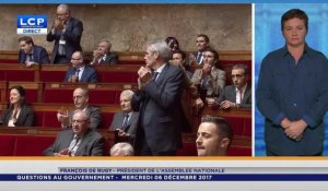 LCP  : François de Rugy rend hommage à Johnny à l'Assemblée Nationale-06dec2017