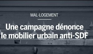 Une campagne dénonce le mobilier urbain anti-SDF