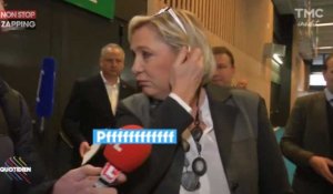 Marine Le Pen agacée met un énorme vent aux équipes de Quotidien (Vidéo)