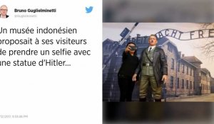 Indonésie. Le musée proposait de poser avec Hitler devant Auschwitz.