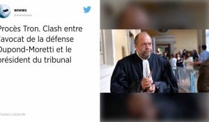 Procès Tron. Clash entre l'avocat de la défense Dupond-Moretti et le président du tribunal.
