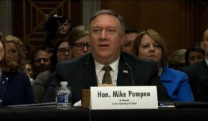 Le futur secrétaire d'Etat Pompeo devant le Congrès