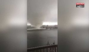 Floride : Les images spectaculaires d'une tornade filmée par un couple en panique (Vidéo)