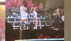 Beyoncé chute en plein concert avec sa soeur à Coachella (Vidéo)