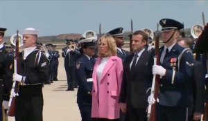Emmanuel Macron est arrivé aux États-Unis