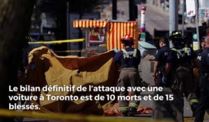 Une attaque avec une voiture à Toronto fait 10 morts et  15 blessés