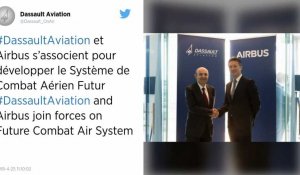 Avion de combat du futur : Airbus et Dassault annoncent un accord de principe.