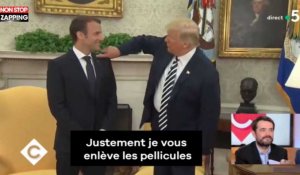 Emmanuel Macron : Donald Trump lui retire ses pellicules en pleine conférence de presse (Vidéo)