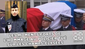 Les moments forts de l'hommage au policier tué sur les Champs-Elysées