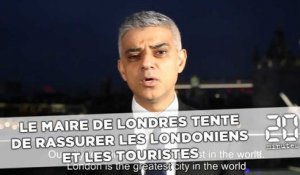 «Londres reste l'une des villes les plus sûres du monde» selon Sadiq Khan, maire de la ville