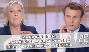Marine Le Pen: «Vous êtes à plat ventre. Le candidat à plat ventre!»
