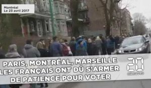 Paris, Raincy, Montréal... Les Français ont dû s'armer de patience pour voter