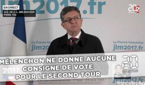 Résultat présidentielle : Mélenchon ne donne aucune  consigne de vote