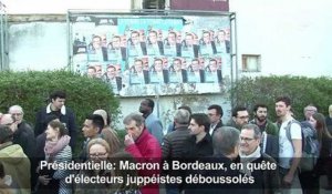 Macron à Bordeaux, en quête d'électeurs juppéistes déboussolés