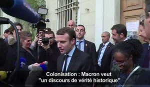 Colonisation : Macron veut «un discours de vérité historique»