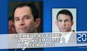 Primaire à gauche: Hamon l'emporte face à Valls