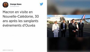 Macron en visite en Nouvelle-Calédonie, 30 ans après les sanglants événements d'Ouvéa.