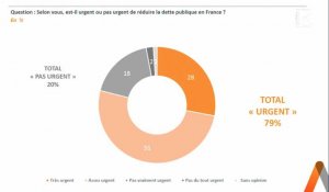 Pour 79% des Français, il est "urgent" de réduire la dette publique