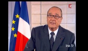 Déclaration du Président de la République, Monsieur Jacques Chirac