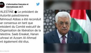 Mahmoud Abbas réélu à la tête de l'Organisation de libération de la Palestine.