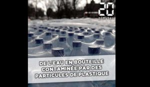 De l'eau en bouteille polluée par des particules de plastique
