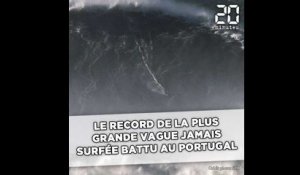 Le record de la plus grande vague jamais surfée battu à Nazaré
