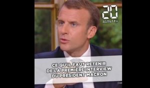 Croquignolesque, cordée... Ce qu'il faut retenir de la première interview du président Macron