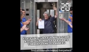 États-Unis: Un faux Apple Store attire du monde, les passants tombent dans le panneau