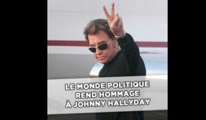 Le monde politique rend hommage à Johnny Hallyday