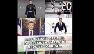 Le portrait officiel du président Macron revu et corrigé...
