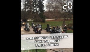 Strasbourg: Les bikers font du bruit pour Johnny