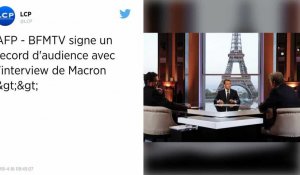 3,8 millions de téléspectateurs devant l'interview télévisée de Macron.