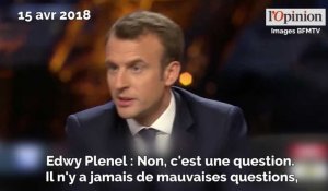 «Vous n'êtes pas le professeur !»: une interview sous tension pour Macron face à Bourdin et Plenel