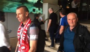 Football: Arrivée des supporters de Liverpool à Rome