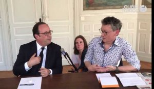 François Hollande interviewé par les lecteurs de Ouest-France à Rennes