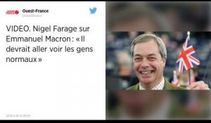 Nigel Farage sur Emmanuel Macron : « Il devrait aller voir les gens normaux »